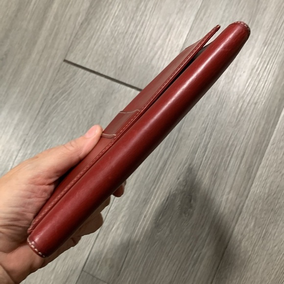 Coach Hamiltonian Trifold Red Leather Wallet - Picture 3 of 12